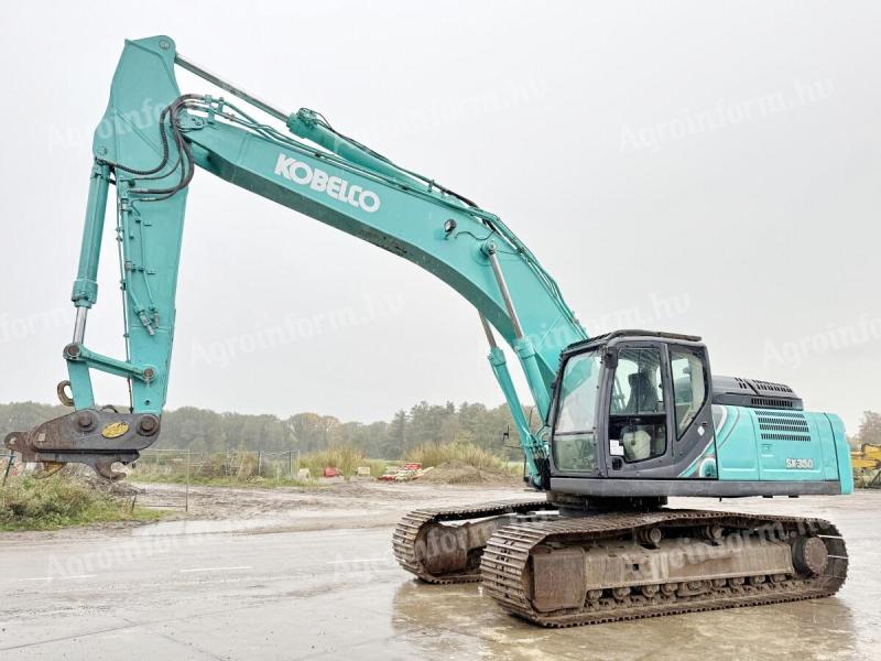 Kobelco SK350LC-10 / 2017 / 8000 prevádzkových hodín / Kruh kladiva / Leasing od 20%