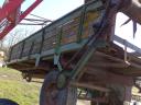 Single axle trailer, organic fertiliser spreader, 5 tonnes