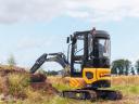 Mini rotary excavator, rubber-tired, cab knife / Eurotrac HE18-SR - 0 % APR