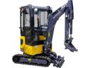 Mini-excavator rotativ, cu pneuri, cuțit cabină / Eurotrac HE18-SR - 0 % APR