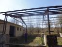 Steel roof for halls, steel frame for halls, steel frame for halls, roof structure, steel Z profile 180