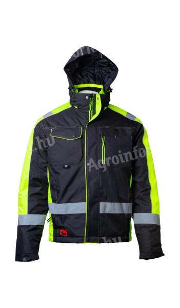 Arbeitskleidung – Rewear schwarz-neonfarbene Jacke/Wintermantel