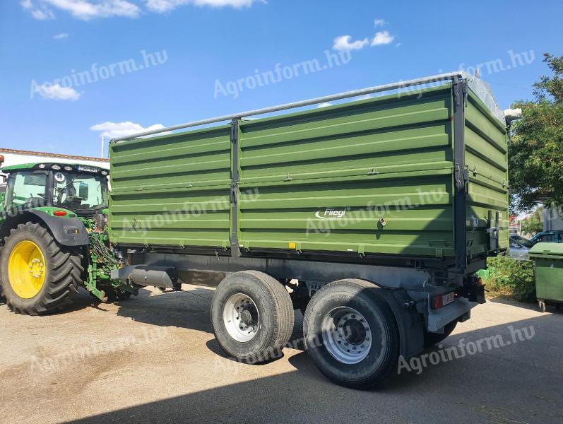 Fliegl TDK 255 tandem, three side tipper trailer