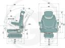 GRANIT Seat - Scissor suspension - mechanical