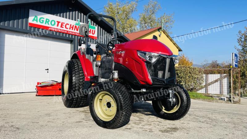 Yanmar YT347 s pneumatikami na trávu