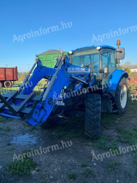 New Holland T5.95 traktor + Stoll homlokrakodó eladó