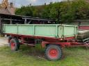 Tipping trailer with harvesting tank