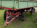 Tipping trailer with harvesting tank