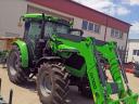 Deutz-Fahr (4 cylinder) tractor mounted BlackBull JX100 front loader from DORKER Kft.