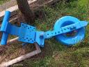 Depth adjusting wheel for plough