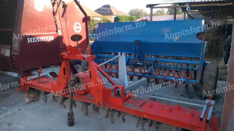 Seeder with rotary drill