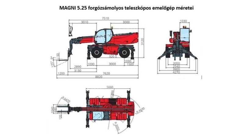 Magni 5.25 SH teleskopsko dvigalo s podstavkom za prodajo