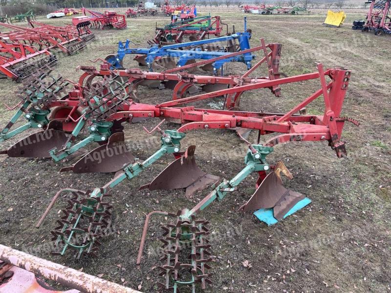 VOGEL NOOT Farmer „L“ 4 Eisenbahnpflüge Lajta, Kühne, IH, Lemken