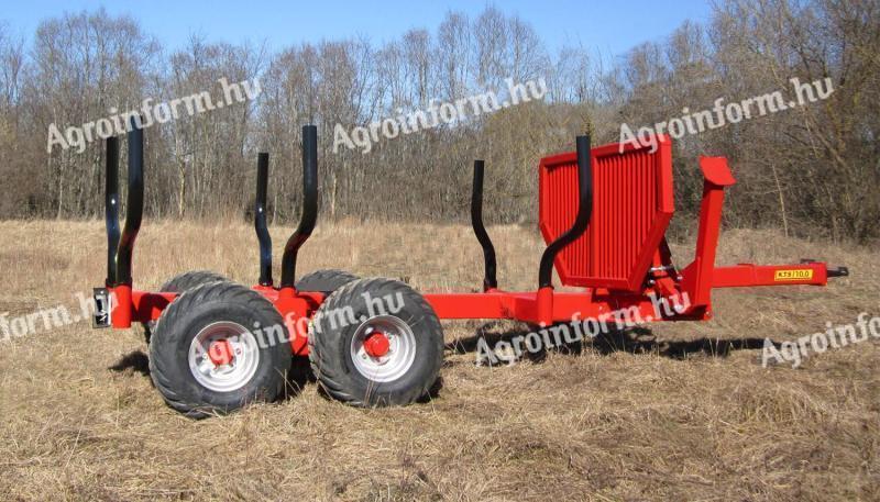 KTS 10 TON FORESTRY TRAILER - 6.4 METER CRANE - ROYAL TRACTOR