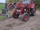 Mtz 50 with front loader, bale fork, soil bucket, big bag bag lifter, manure fork