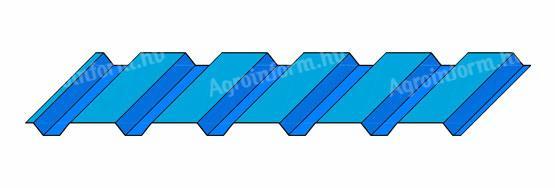 Pocinkano in barvano jeklo, aluminij Trapezoidna pločevina premera 35, izdelana po meri