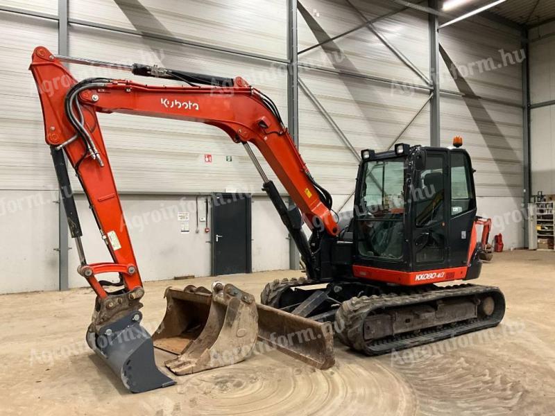 Kubota KX080-4 A / 2018 / 2300 hodín / 3 vedrá / Prenájom od 20%