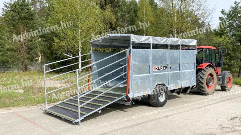 CYNKOMET KURIER 6 - LIVESTOCK TRAILER - ROYAL TRACTOR - 5 YEARS WARRANTY