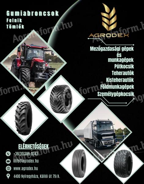 Gumiabroncsok széles választéka (AgrodeX)