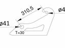 Frontlader-Getriebeadapter Volvo L28–35, Ahlmann AX 700/850/1000, Komatsu, Zettelmeyer