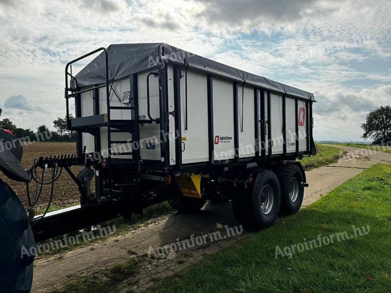 Kröger Agroliner centre axle three-way tipping trailer TKD302, 20 tonnes