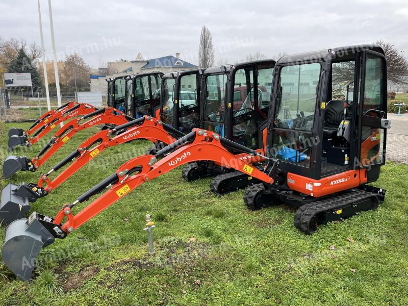 Kubota KX016-4 G Gummiraupen-Minibagger mit geschlossener Kabine