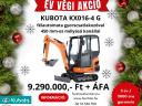 Kubota KX016-4 G Gummiraupen-Minibagger mit geschlossener Kabine