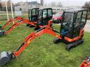 Kubota KX019-4 GL-Minibagger mit geschlossener Kabine und Gummiketten