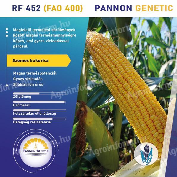 Pannon Genetic PG-452 (FAO 400) střední osivo kukuřice