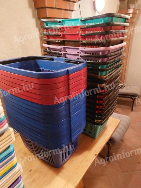 Plastic basket, used