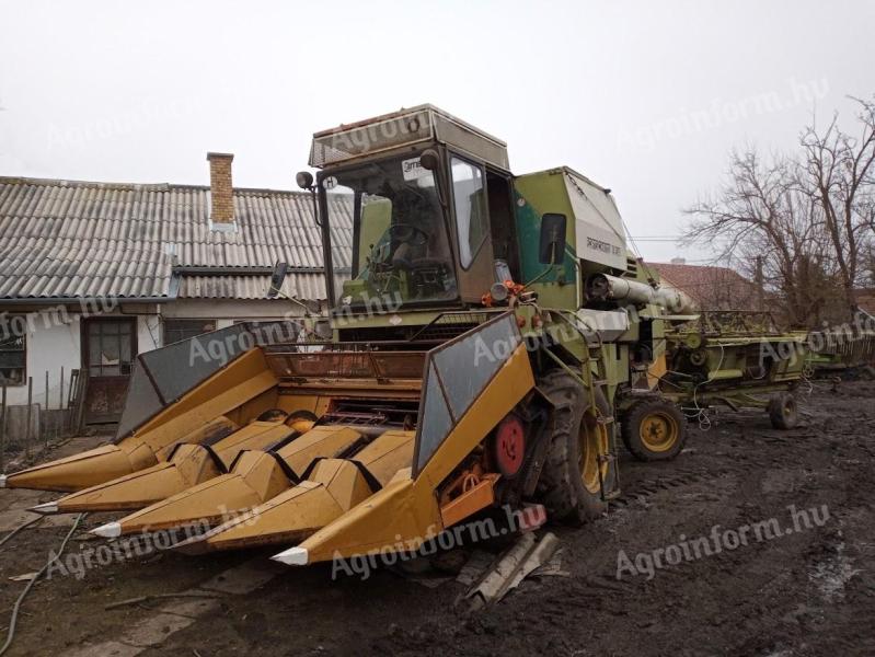 Fortschritt E514 + drobilica za stabljike kukuruzni stol + žitni stol