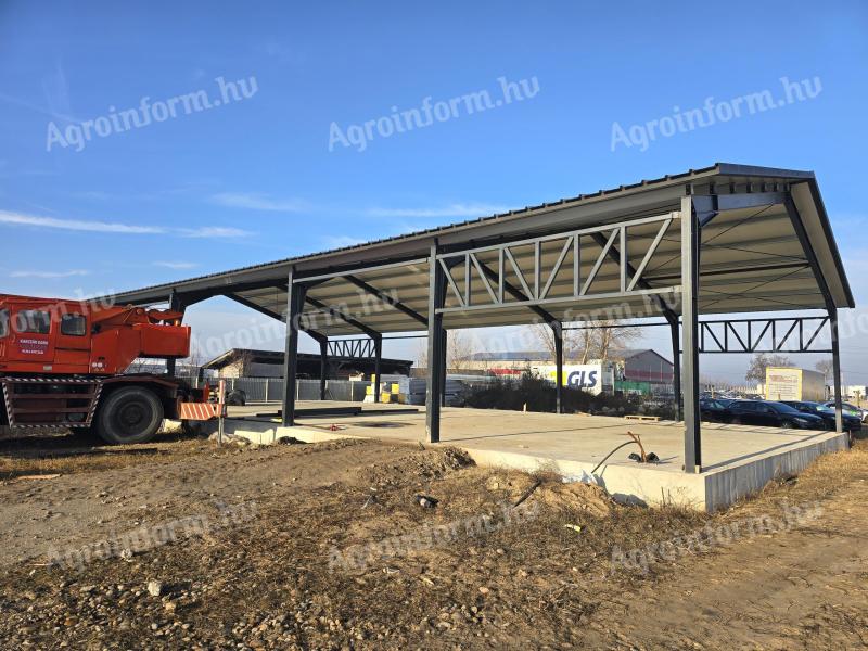 Steel structure hall for sale, machine hall, fattening barn, grain storage, 99 cubic meters storage