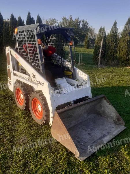 BOBCAT 543 mini snow plough with rubber snow blade