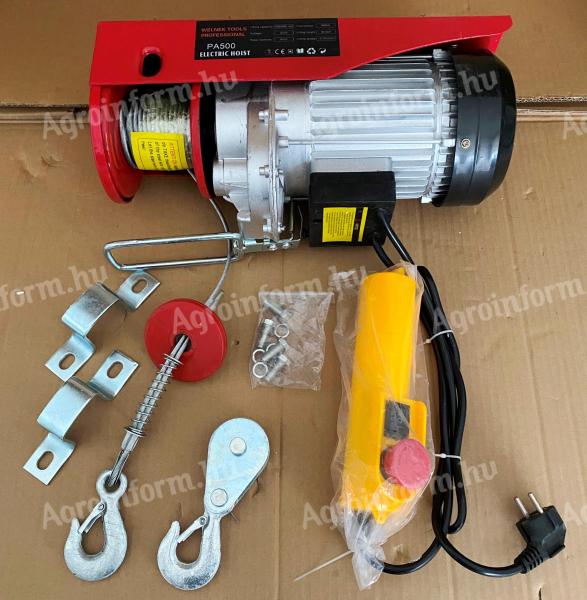 Električni vitel 250 kg - 500 kg * Welnek Tools Professional * PA500 * 1000 W, 6-12 m