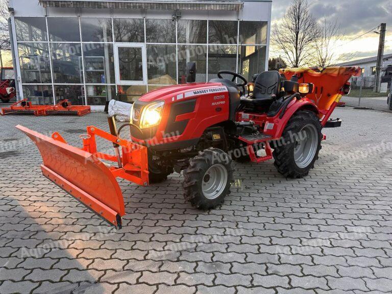 Massey Ferguson 6028 with snow shovel and salt spreader new