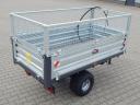 TRX RM25 two-axle 2.5 t tipping trailer with lift, with lighting