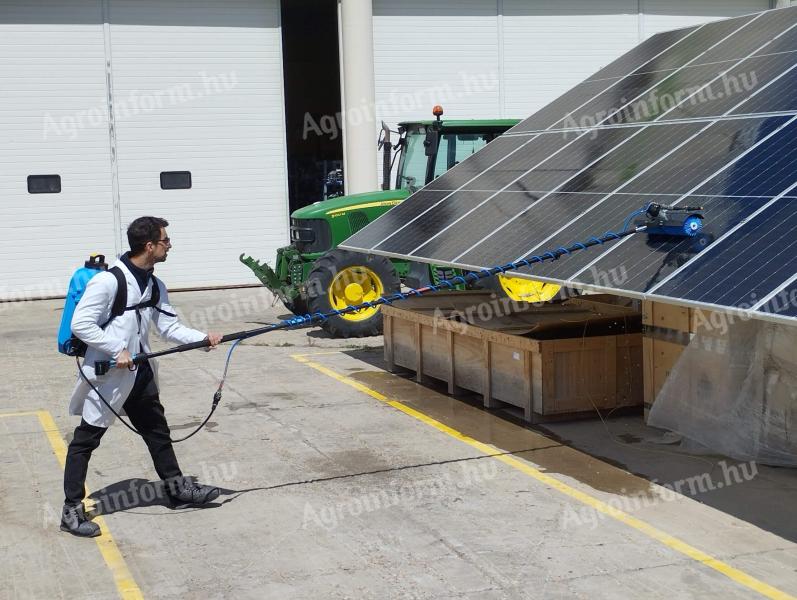 Battery-powered solar panel cleaning kit also up for tender