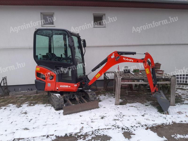 Kubota KX016-4 mini excavator for sale with 873 hours