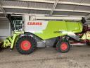 Claas Lexion 670 + V750 Auto Contour řezací stůl, přepravní vozík, boční řezačky řepky levá, pravá