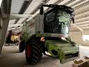 Claas Lexion 670 + V750 Auto Contour masă de tăiere, cărucior de transport, tăietori laterali pentru rapiță stânga, dreapta