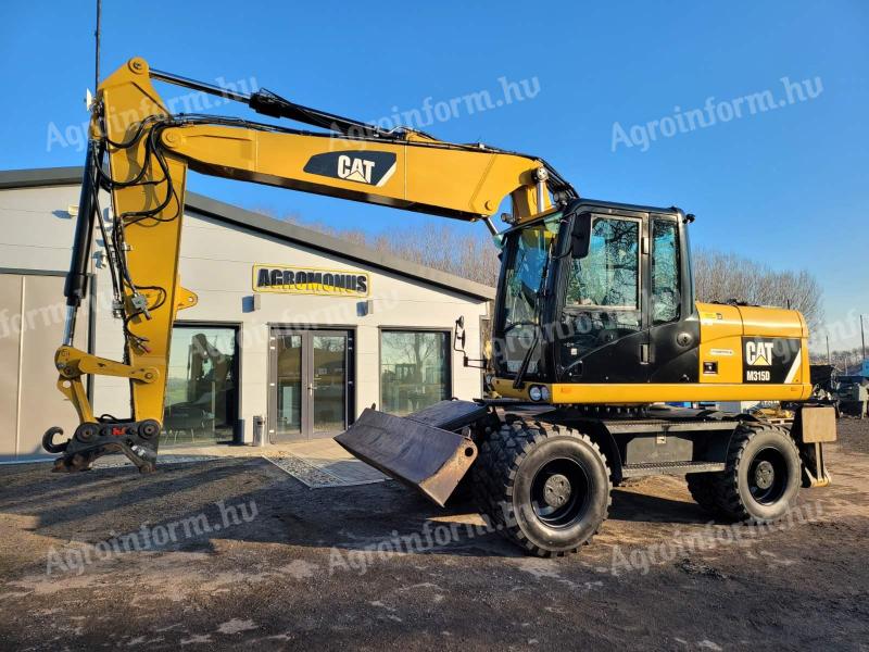 Koparka obrotowa na gumowych kołach Caterpillar M315D