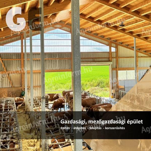 Clădiri de ferme agricole - construcție, renovare, modernizare - național