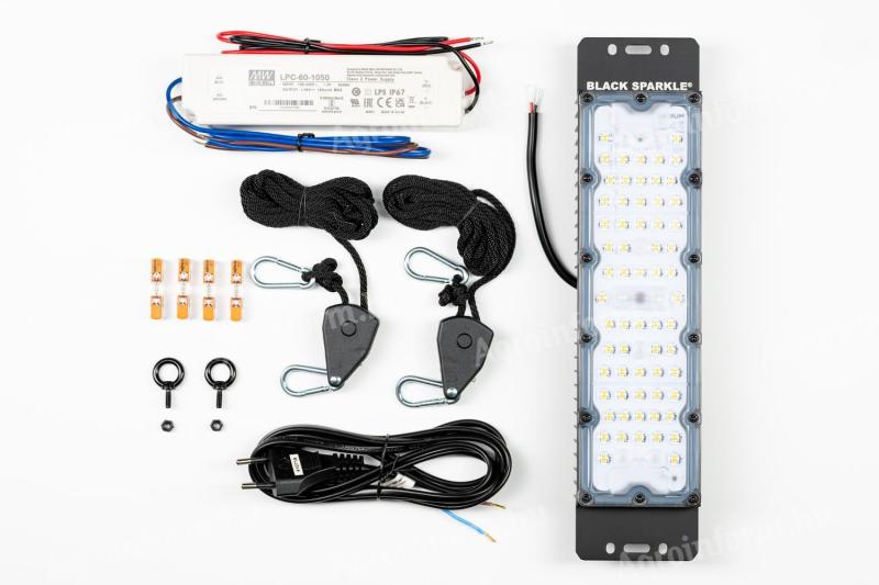 LED DIY sada LED na rastlinné svetlo Ledium Black Sparkle®, celé spektrum, IP65, 90°, 55 W