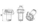 7-port liquid fertiliser nozzle body