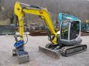 Excavator Wacker Neuson EZ80 cu greblă