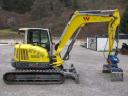 Excavator Wacker Neuson EZ80 cu greblă