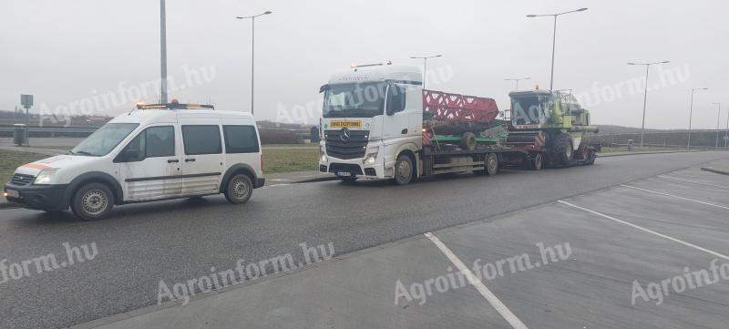 Kombajn, traktor, mobilna kućica, prikolica, Rába, MTZ, Claas, John Deere, JCB, transport