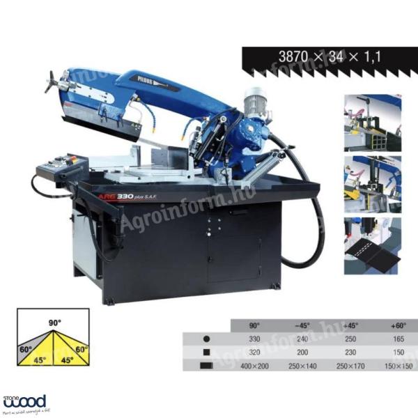 Hydrauliczna półautomatyczna przecinarka taśmowa PILOUS ARG 330 PLUS S.A.F.