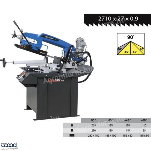 Gravitačná pásová píla PILOUS ARG 235 PLUS