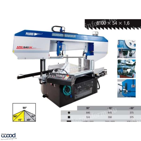PILOUS ARG 640 DCT SAF dvostupna poluautomatska tračna pila